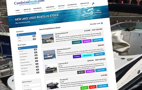 New and used boats in stock